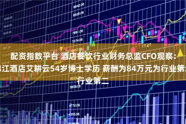 配资指数平台 酒店餐饮行业财务总监CFO观察：锦江酒店艾耕云54岁博士学历 薪酬为84万元为行业第二